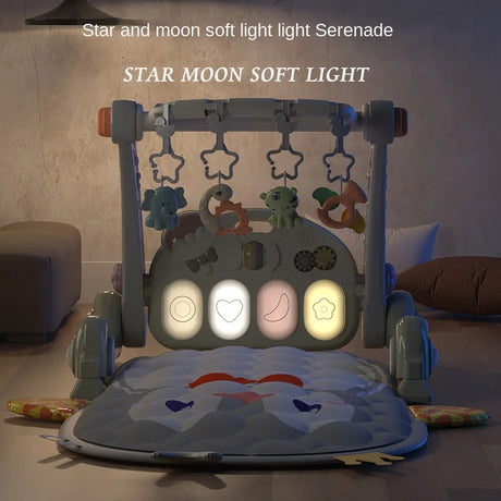 Kids Toys Hobbies Mat 4 IN 1 Baby Walker Gym Training Foldable Musical Paly Mats with Piano and Light - V.I.P Digital Presence