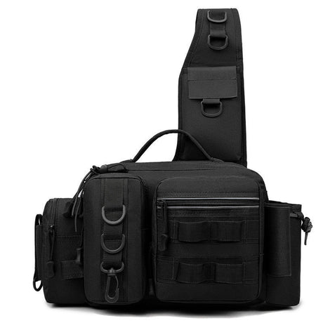 Men's Fishing Backpack: Equipped with bait box, equipment storage bag, pole holder, sling & shoulder bag design. - V.I.P Digital Presence