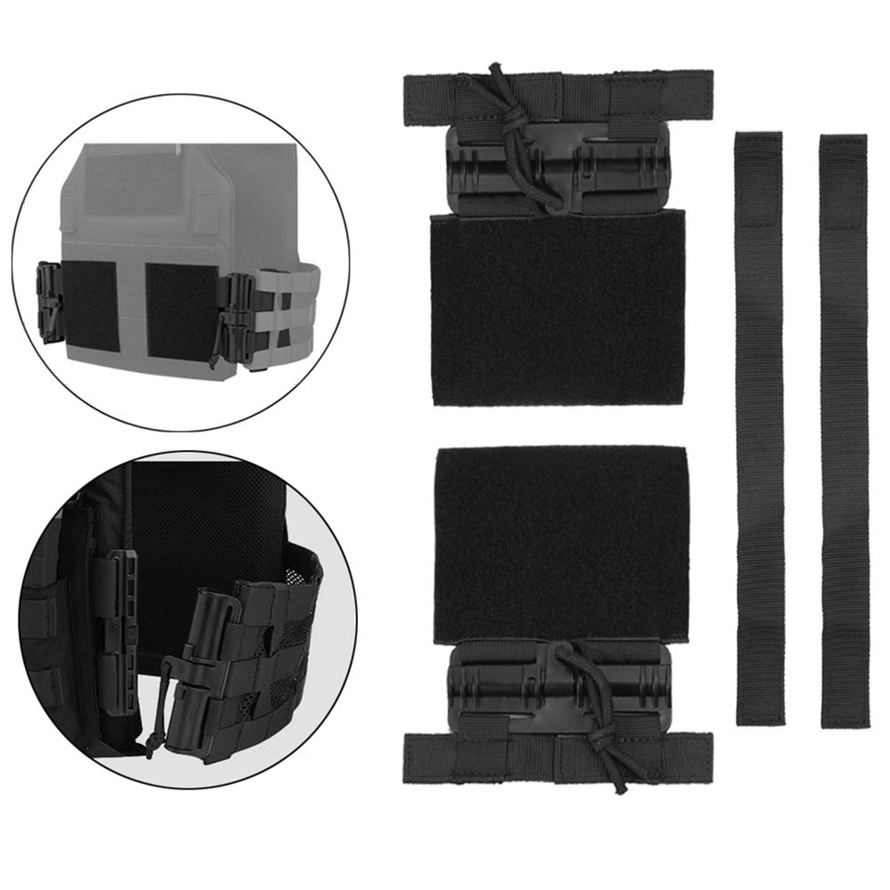 Tactical Vest Quick Release Buckle Set Single Point Molle Quick Removal Buckle Set with Hook and Loop Fastener for JPC CPC NCP X - V.I.P Digital Presence