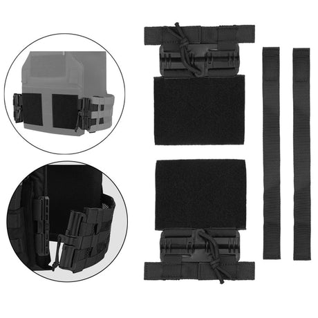 Tactical Vest Quick Release Buckle Set Single Point Molle Quick Removal Buckle Set with Hook and Loop Fastener for JPC CPC NCP X - V.I.P Digital Presence
