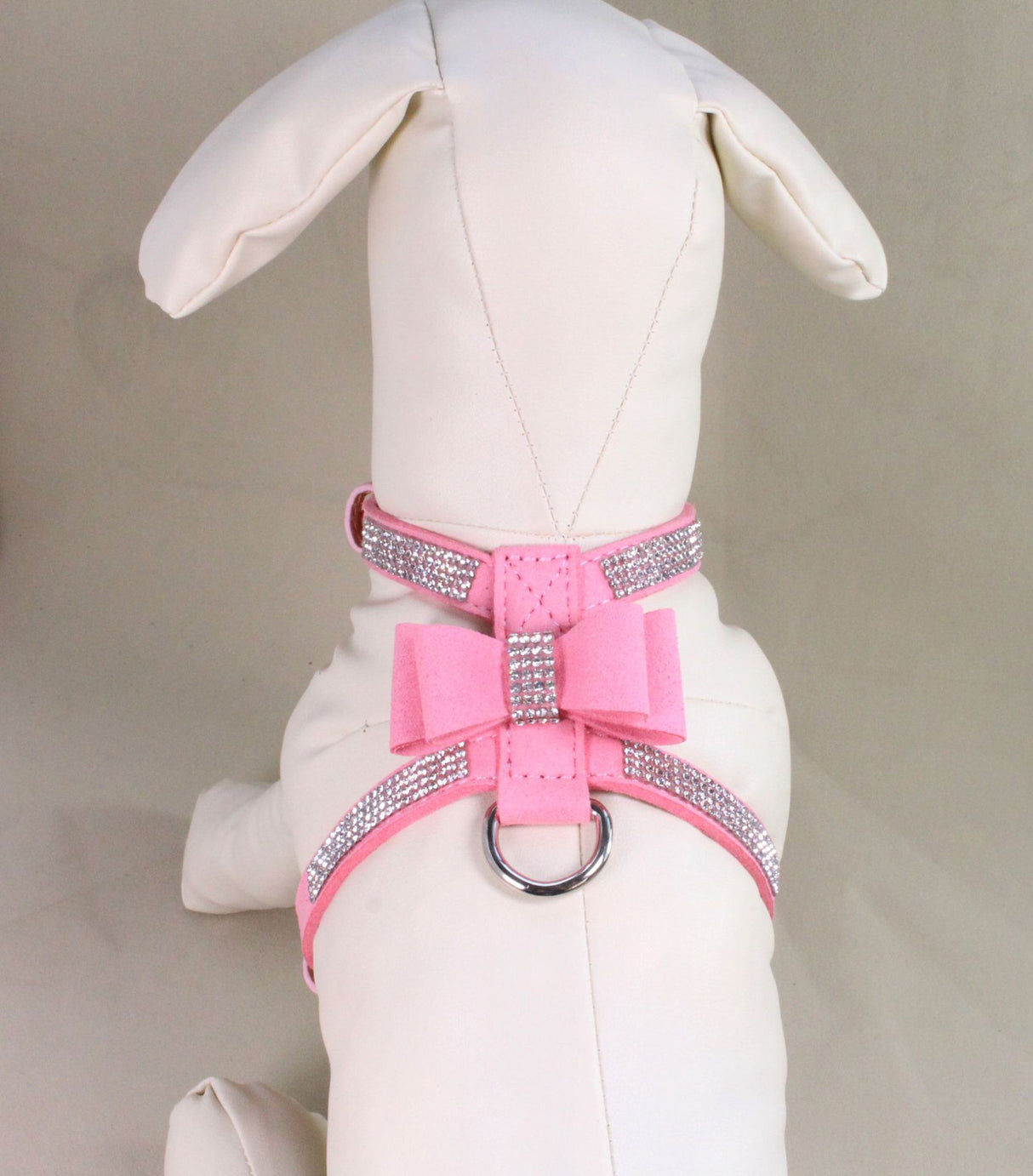 Sparkling rhinestone bow pet chest strap, rhinestone dog chest strap, suede microfiber dog chain pet supplies - V.I.P Digital Presence