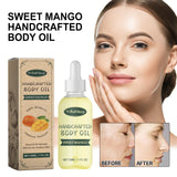 Sweet Mango Handcrafted Body Oil, Facial Skin Care Oil For Smoothing Fine Lines And Wrinkles Under Eyes