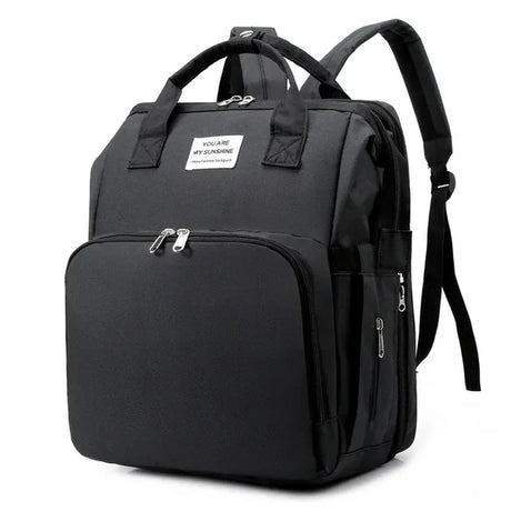 New Outdoor Folding Bag with Baby Can Sleep Mommy Bag Multi-functional Bottle Backpack Diaper Backpack - V.I.P Digital Presence