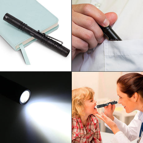 Mini LED flashlight Pen light Portable Torch 1 Switch Mode led flashlight For the dentist and for Camping Hiking Out - V.I.P Digital Presence