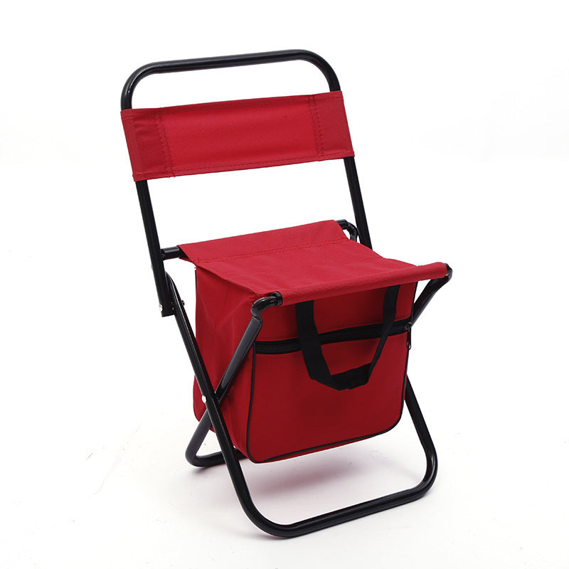 Outdoor Camping Folding Chair with Storage Backrest and Carrying Bag for Art Students' Sketching - V.I.P Digital Presence