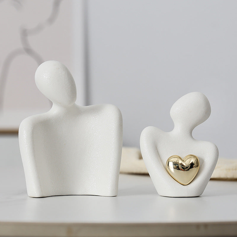 Creative couple figure decoration Newlywed home decoration Lover sculpture decoration figure desktop living room bookshelf decor - V.I.P Digital Presence