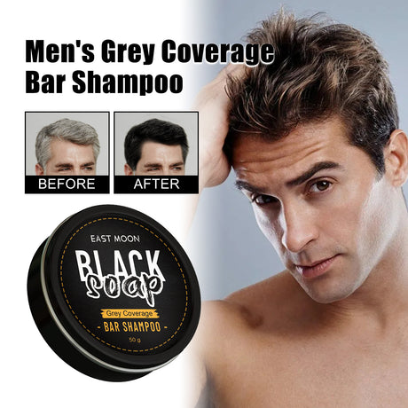 Men's Shampoo Clean Hair Nourishing Nourishing Black Shiny Hair Care Men's Shampoo Soap - V.I.P Digital Presence