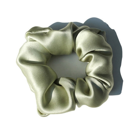 Pure Silk Large Scrunchies Ropes Hair Bands Ties Elastics Ponytail Holders for Women Girls Hair Accessories 19 Momme 3.5CM - V.I.P Digital Presence