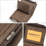 Anti-Theft Brush Business Leather Thin Short Men's Wallet Zipper Wallet Money Ticket Holder - V.I.P Digital Presence