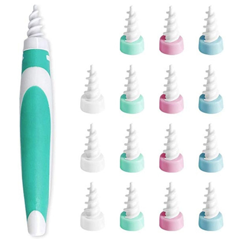 New Ear Wax removal 16 Tips Spiral Smart Ear Care Clean Earpick Wax Remover Curette Ear Cleaner Spoon plugs Spirals Care Tool - V.I.P Digital Presence