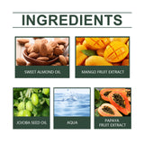 Woodsleep Handmade Papaya And Mango Body Oil Nourishes, Caress And Massages All Over The Skin