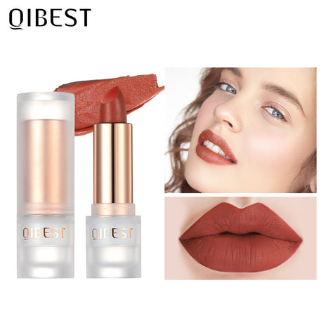 QIBEST Lipstick Velvet Matte Lipstick Not Easy To Fade Easy To Color Matte Lipstick - V.I.P Digital Presence