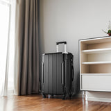 Hardshell Luggage Spinner Suitcase with TSA Lock Lightweight Expandable 28'' (Single Luggage) Black + ABS + 28 Inch