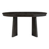 TREXM 5-piece retro functional cutlery set with 1 expandable dining table and 4 cushioned chairs with rattan backrests (espresso - V.I.P Digital Presence