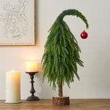 Crooked Neck Christmas Leaves Nobelson Home Small Desktop Ornament - V.I.P Digital Presence
