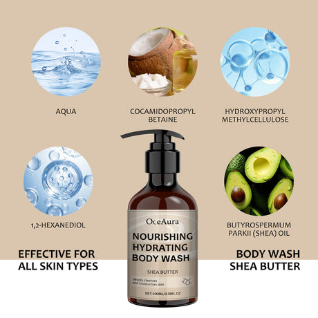 Nourishing Hydrating Body Wash, Body Skin Firming Clean Warm Shine Bright Tender Bath Dew - V.I.P Digital Presence