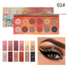 Romantic Beauty 12 Color Dazzle Eye Shadow Plate Pearlescent Matte Finish Eye Shadow Makeup - V.I.P Digital Presence