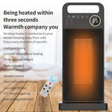 PTC Remote Control Electric Heater Touch Screen Vertical 120 Degree Shaking Head Heater - V.I.P Digital Presence