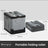 Portable folding camping toilet: adult/child use, self-contained, with lid and seat. - V.I.P Digital Presence