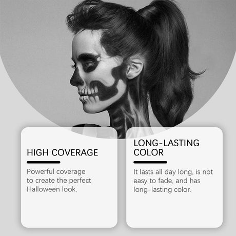 Halloween Face Painting Stick Set, Covered With Painted Foundation Makeup Clown Colorful Stick - V.I.P Digital Presence