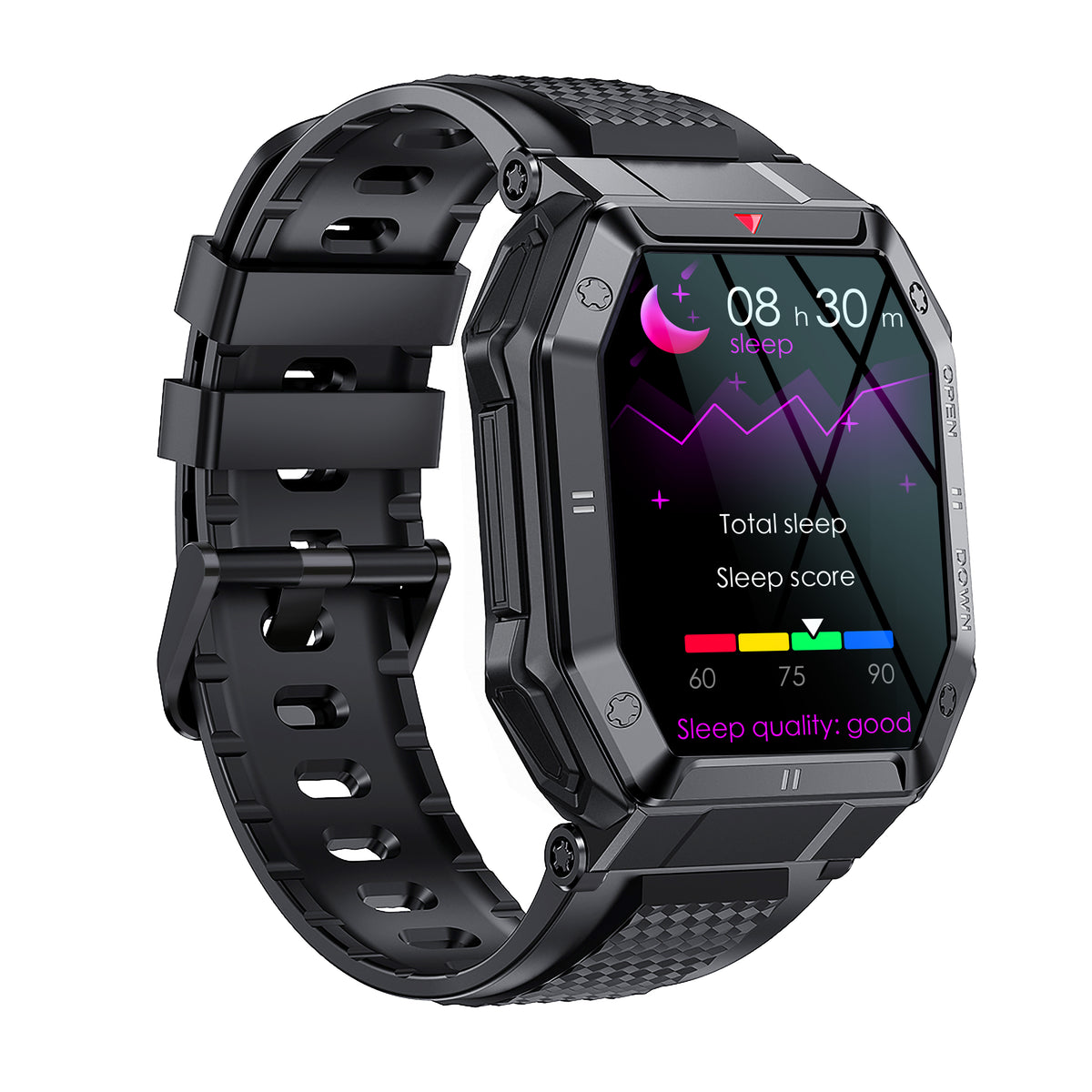 K55 outdoor three-proofing smart watch 1.85-inch large screen Bluetooth phone large battery dynamic heart rate - V.I.P Digital Presence