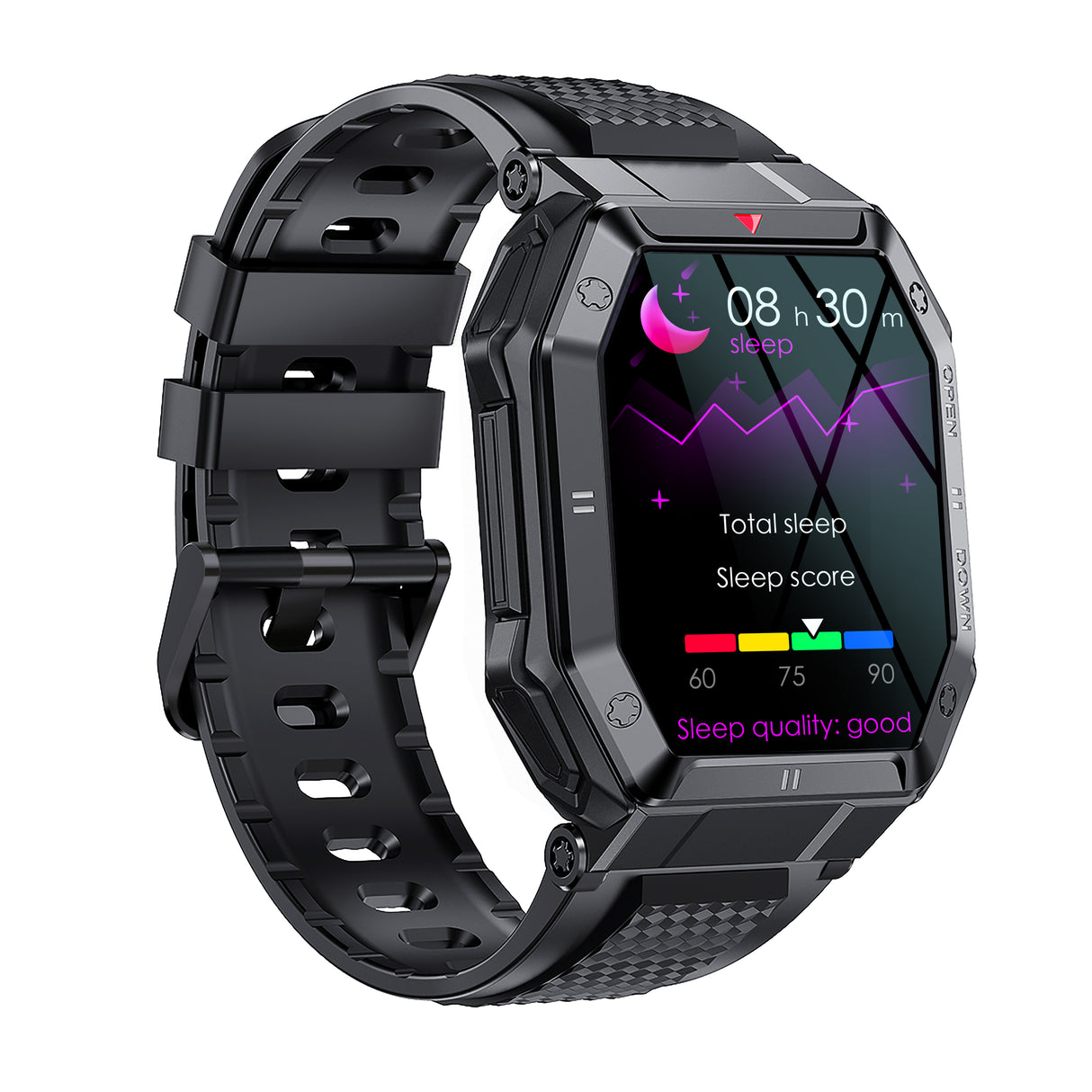 K55 outdoor three-proofing smart watch 1.85-inch large screen Bluetooth phone large battery dynamic heart rate - V.I.P Digital Presence
