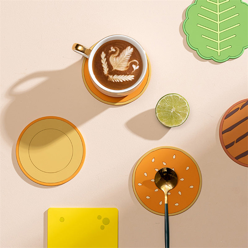 Burger Coaster Set Coffee Cup Insulation Pad 8 Piece Set - V.I.P Digital Presence