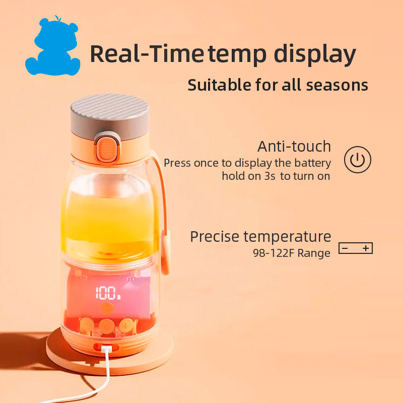 Portable rechargeable smart milk kettle heated Baby Milk Travel Water Kettle - V.I.P Digital Presence