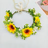 Hawaiian Sun Wreath Headwear, European and American Beautiful Bridal Hairband, Wedding Hair Ornament, Headflower - V.I.P Digital Presence