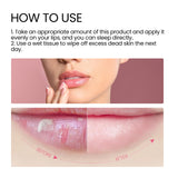 Lip Sleeping Mask, Moisturizing Gently Exfoliating Dead Skin Plump Smooth Lip Mask - V.I.P Digital Presence