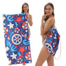 Two-in-One Foldable Beach Towel Printed Bath Towel All-In-One Beach Towel with Storage Bag - V.I.P Digital Presence
