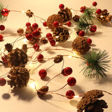 LED Pinecone Light String Small Mulberry Copper Wire Light Creative Flashing Light String Christmas Courtyard Decoration Light String - V.I.P Digital Presence