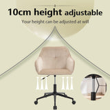 Velvet Office Desk Chair, Modern Home Desk Chair with Wheels , Vanity Chairs for Living Room, Bedroom,Study Room - V.I.P Digital Presence