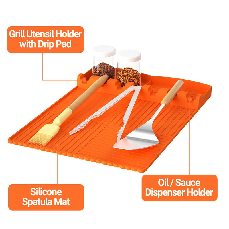 Barbecue dustproof silicone cover and baking tray protective pad are suitable for various silicone oven pads - V.I.P Digital Presence
