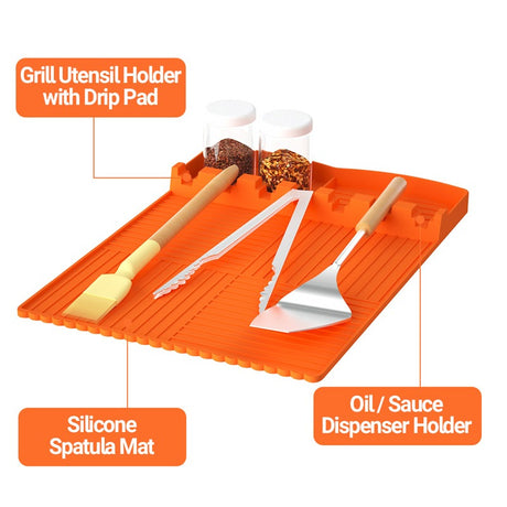 Barbecue dustproof silicone cover and baking tray protective pad are suitable for various silicone oven pads - V.I.P Digital Presence