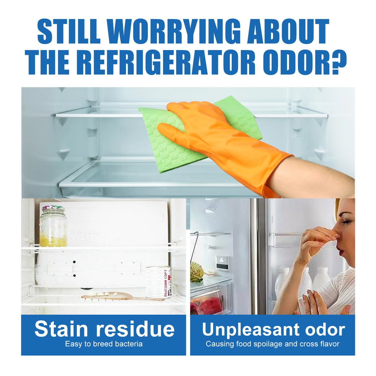 Refrigerator Cleaning Tablets, Deep Cleaning Household Freezer Crevices Descaling Odor Cleaning Effervescent Tablets - V.I.P Digital Presence
