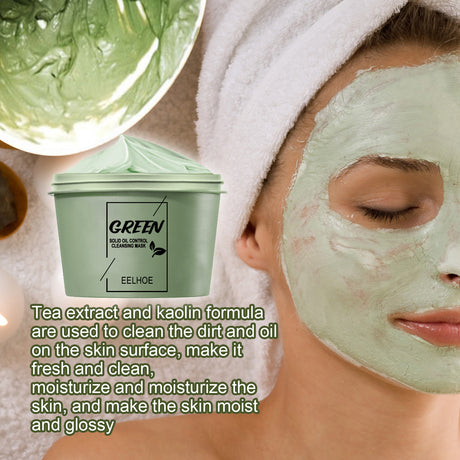 Green Tea Mud Mask, Cleansing Face Moisturizing And Hydrating Pore Cleaning Smear Mask - V.I.P Digital Presence