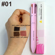 4 In 1 Eyebrow Pencil Waterproof Drawing Eye Brow Makeup Pen Long-Wear Eyeliner Eyebrow Highlighter Stick Makeup Cosmetic Tool - V.I.P Digital Presence
