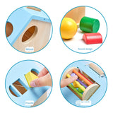 Montessori teaching aids 0-3 baby early education busy house wooden shape matching house drawer box puzzle toy - V.I.P Digital Presence