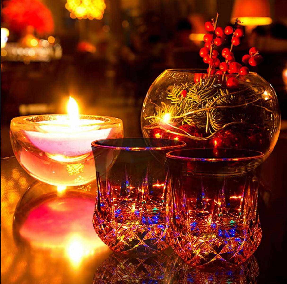 GlowSip Crystal Cups