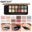 Romantic Beauty Multicolor Leopard Eye Shadow Plate Pearlescent Matte Glitter Powder Eye Shadow With Black Eye Shadow Brush - V.I.P Digital Presence