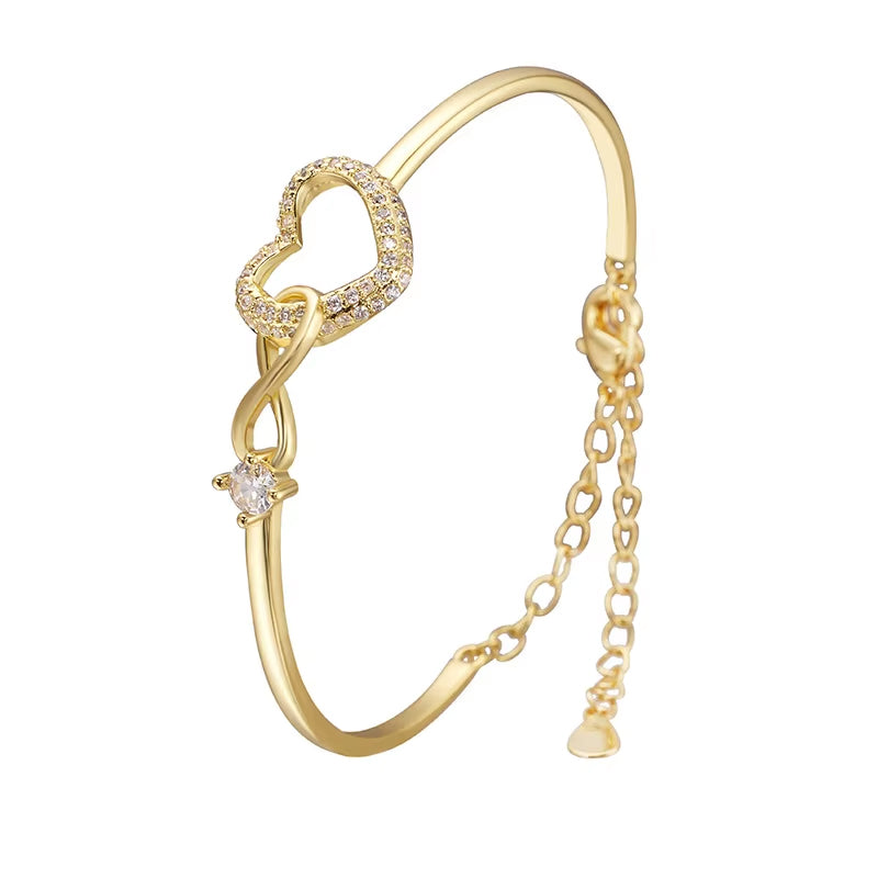 2025 Infinite - Symbol Hollow - Heart Bracelet for Daughter, with Gift Box, Ideal for Her Birthday Party and as an Adult Gift - V.I.P Digital Presence