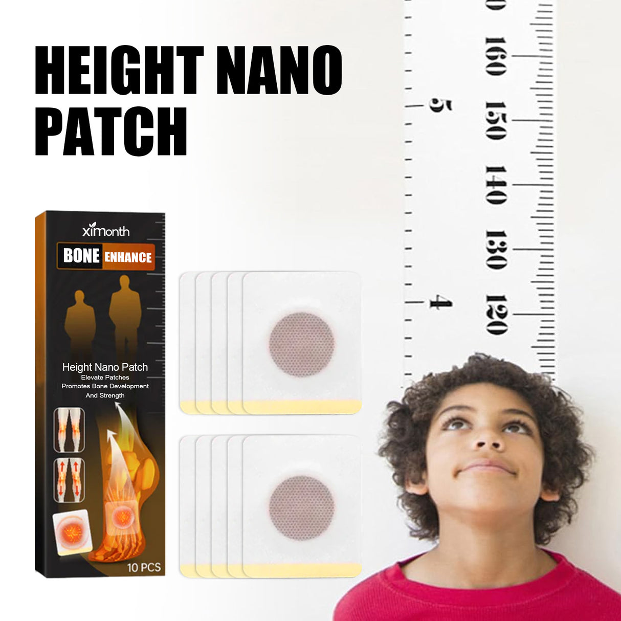 Height Boost Patch, Body Height Care Plantar Point Patch Grow Body Foot Patch - V.I.P Digital Presence
