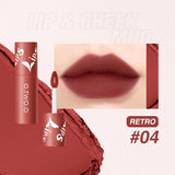 O. TWO. O Lip Clay Matte Face Lip And Cheek Dual-Use Powder Blusher Lipstick Air Lip Glaze Does Not Stick To Cup Lip Color 9144 - V.I.P Digital Presence