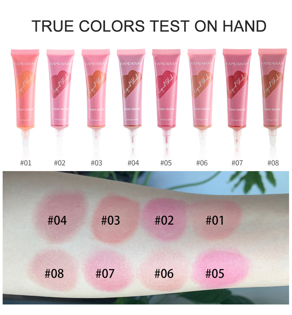 HANDAIYAN Tube Liquid Blush Moisturizing Contouring Brightening Natural Matte Nude Blush - V.I.P Digital Presence