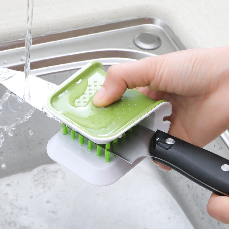U-Shaped Cleaning Brush Knife And Fork Brush Chopstick Brush Cutlery Brush Can Be Opened And Closed Kitchen Supplies Hand Brush - V.I.P Digital Presence