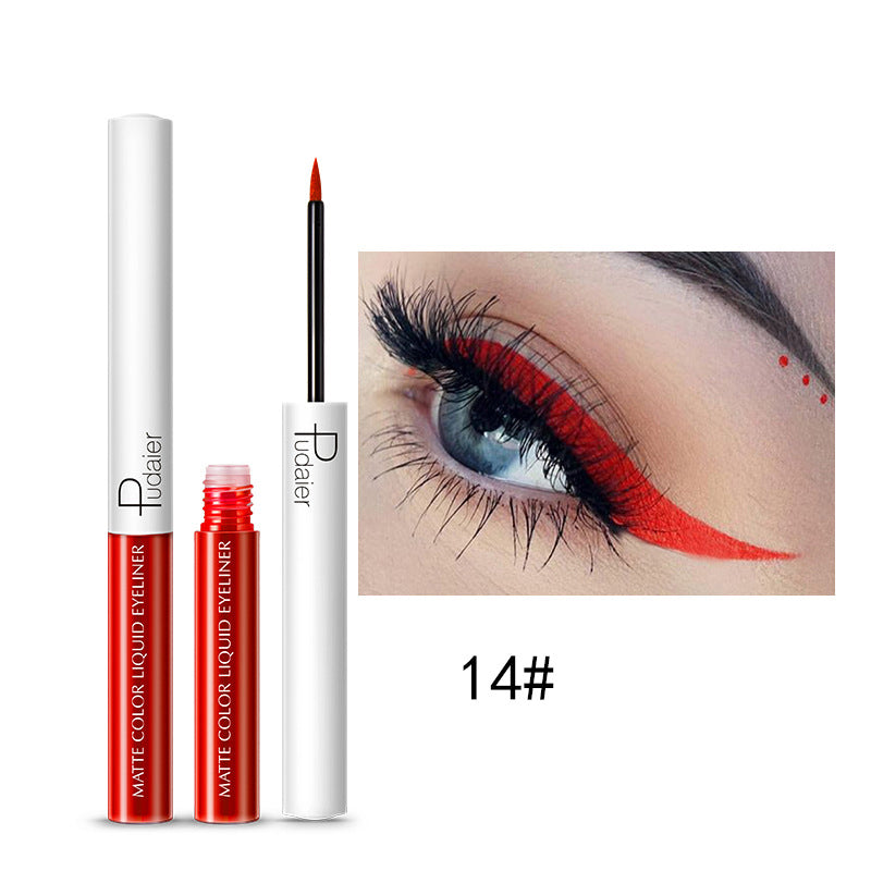 Quick-Drying Waterproof And Sweat-Proof Liquid Eyeliner Does Not Smudge Cosmetics Pudaier Color Eyeliner - V.I.P Digital Presence