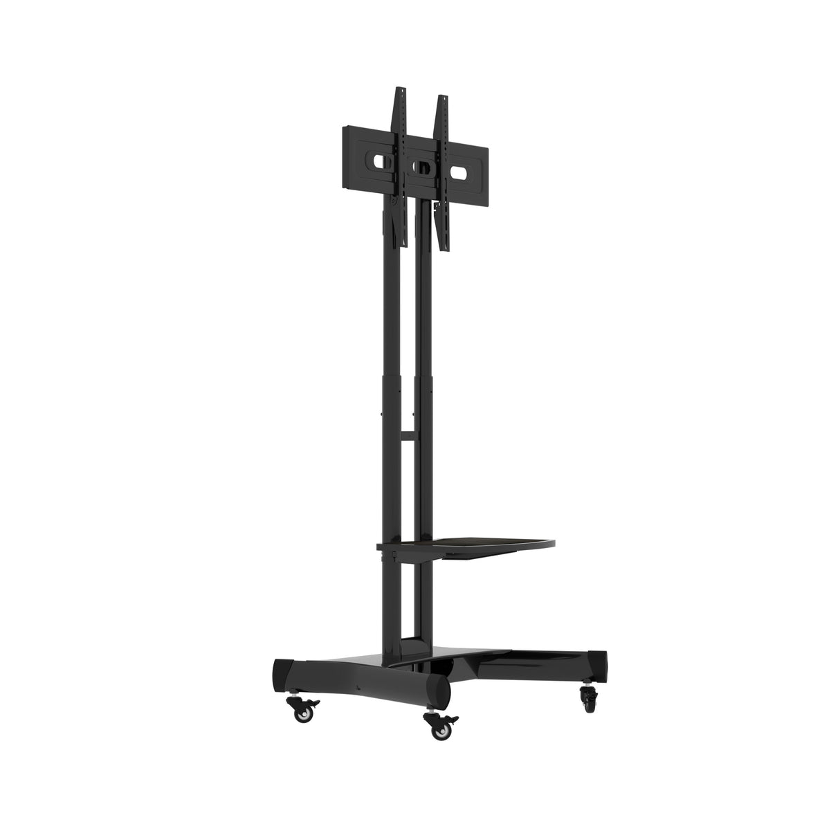 FANCO Universal Rotating TV Stand, suitable for 32-80 inch TVs, adjustable tilt height, maximum VESA 600x400mm (black) - V.I.P Digital Presence