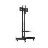 FANCO Universal Rotating TV Stand, suitable for 32-80 inch TVs, adjustable tilt height, maximum VESA 600x400mm (black) - V.I.P Digital Presence