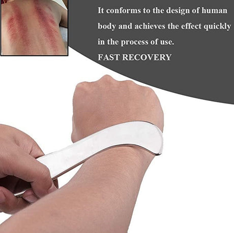 304 stainless steel fascia knife for loosening muscle tissue, scraping and relaxing S-shaped fascia knife for facial metal plate - V.I.P Digital Presence